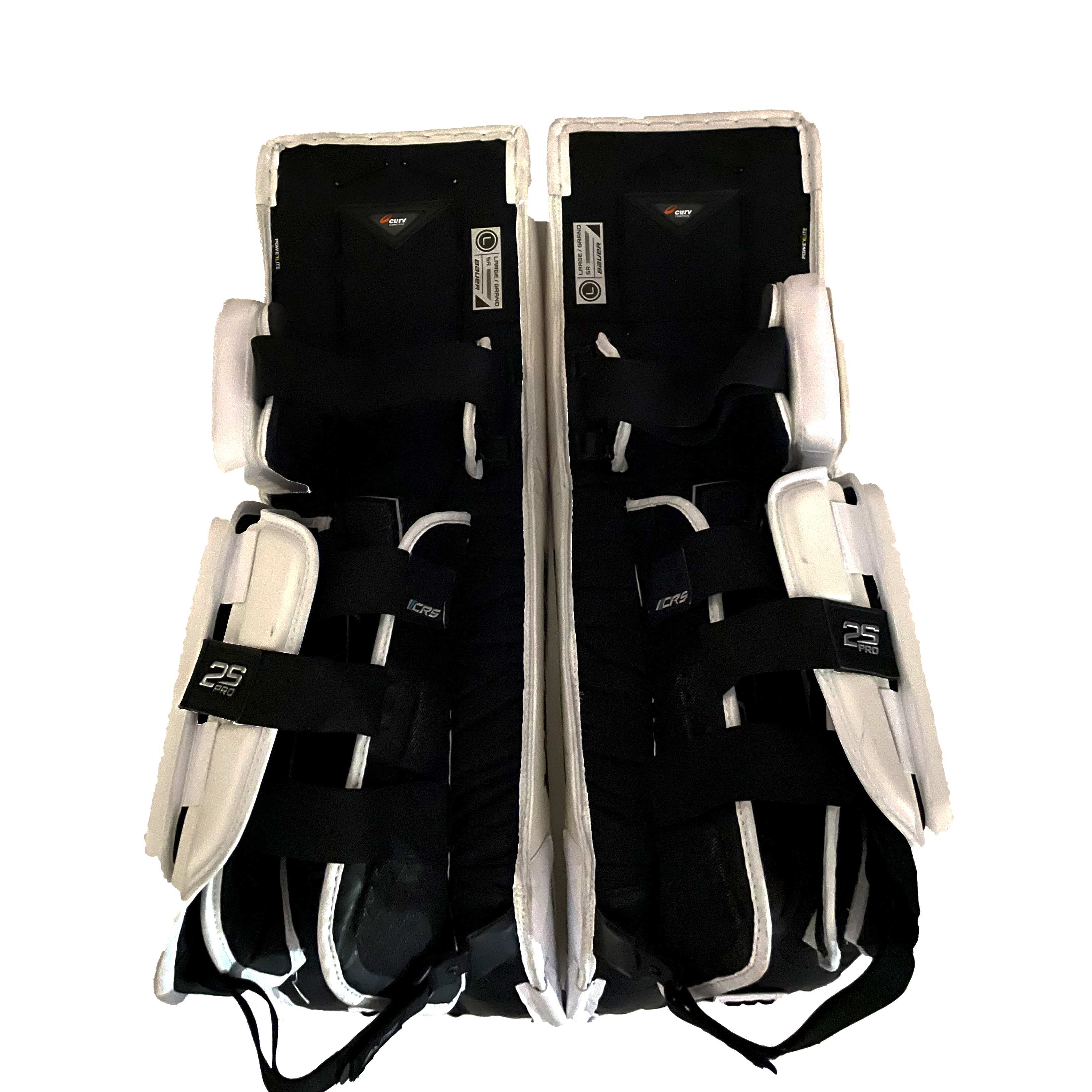 Bauer Supreme 2S Pro - Jambières de gardien de but Pro Stock d'occasion (blanches)